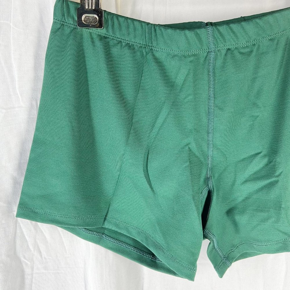 Asics Womens Green 4" Court Volleyball Spandex - Picture 5 of 6